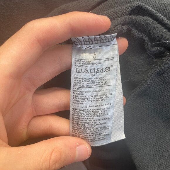 Vintage Space Jam Tune Squad Long-Sleeve Graphic Hoodie Black Unisex Size Large - Picture 7 of 9